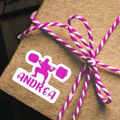 Autocollant Andrea Haltérophile Notebook Autocollant Andrea Haltérophile Gift package Image