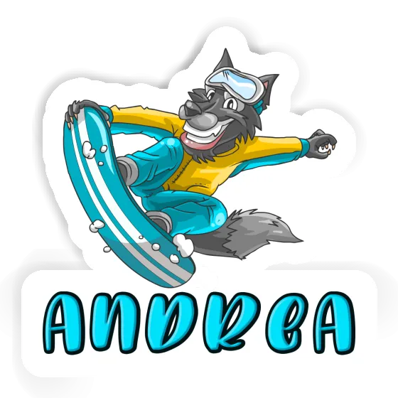 Autocollant Snowboardeur Andrea Notebook Autocollant Snowboardeur Andrea Gift package Image