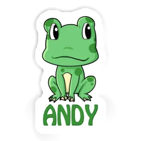 Frosch Aufkleber Andy Image