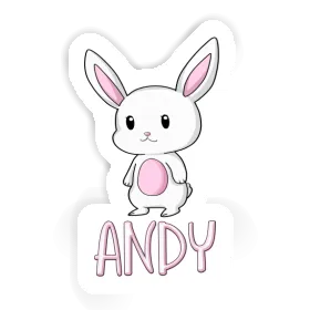 Rabbit Sticker Andy Image