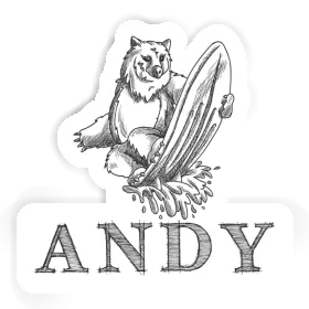 Andy Sticker Surfer Image