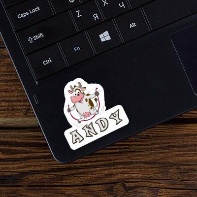 Aufkleber Andy Kuh Notebook Image