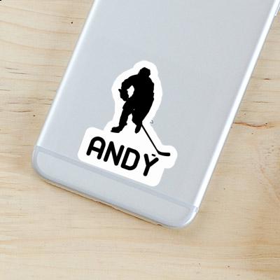 Andy Autocollant Joueur de hockey Notebook Andy Autocollant Joueur de hockey Notebook Image