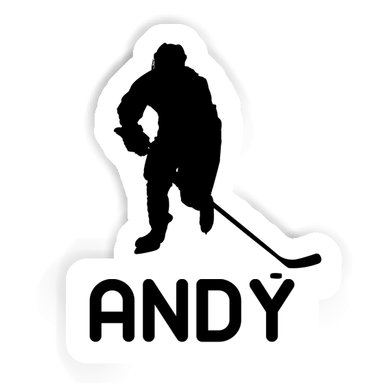 Andy Autocollant Joueur de hockey Notebook Andy Autocollant Joueur de hockey Gift package Image