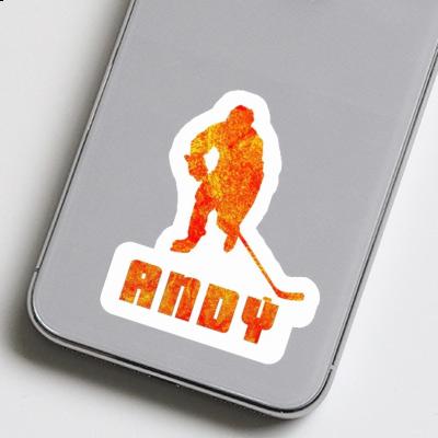 Autocollant Joueur de hockey Andy Notebook Autocollant Joueur de hockey Andy Gift package Image