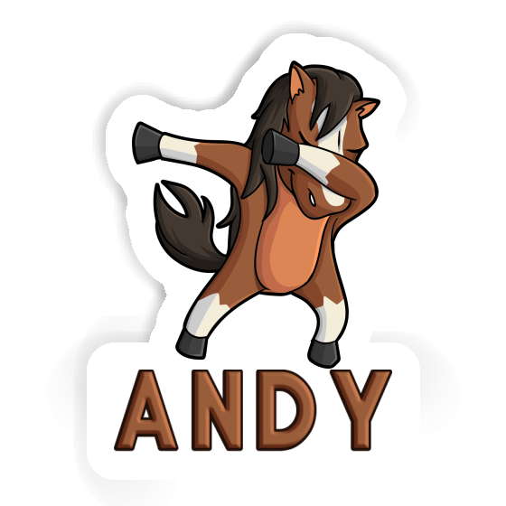 Sticker Dabbing Horse Andy Notebook Sticker Dabbing Horse Andy Notebook Image