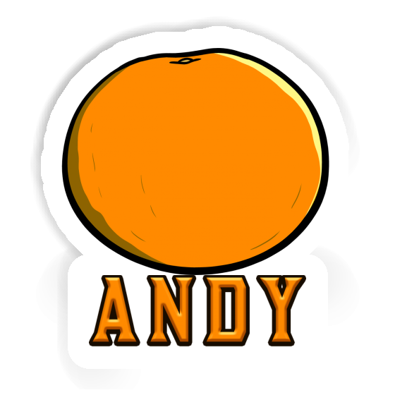Aufkleber Andy Orange Notebook Aufkleber Andy Orange Gift package Image