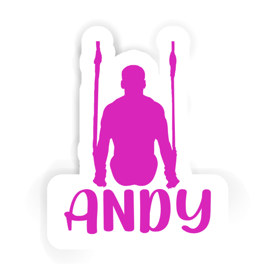 Autocollant Gymnaste aux anneaux Andy Laptop Image