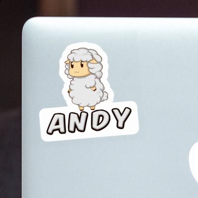 Andy Sticker Sheep Laptop Image
