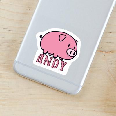 Sticker Andy Pig Notebook Image
