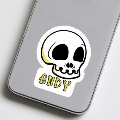 Autocollant Andy Tête de mort Notebook Autocollant Andy Tête de mort Notebook Image