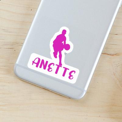 Basketball Player Sticker Anette Laptop Image