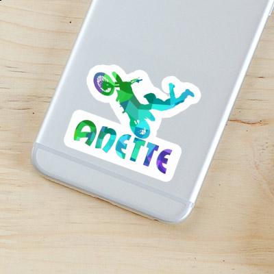 Motocross-Fahrer Sticker Anette Gift package Image