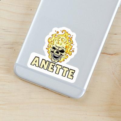 Anette Sticker Totenkopf Notebook Image