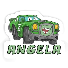 Autocollant Voiture de course Angela Image