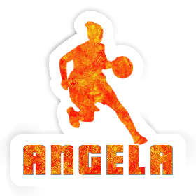 Aufkleber Basketballspielerin Angela Image