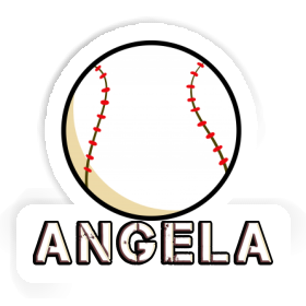 Baseball Autocollant Angela Image