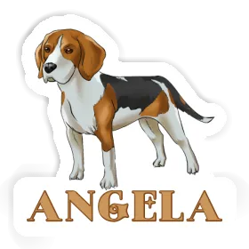 Autocollant Beagle Angela Image