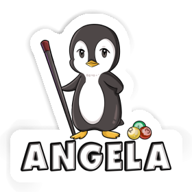 Sticker Angela Billiards Player Image