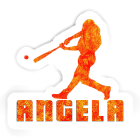 Sticker Baseball Player Angela Image