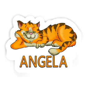 Katze Aufkleber Angela Image