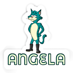 Chat Autocollant Angela Image