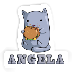 Hamburger-Katze Sticker Angela Image