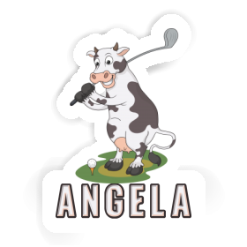 Vache Autocollant Angela Image