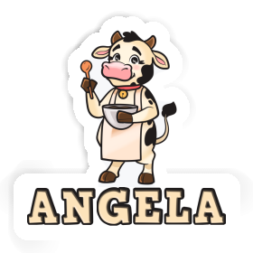 Angela Aufkleber Kuh Image