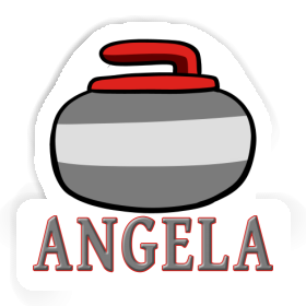 Curling Stone Sticker Angela Image