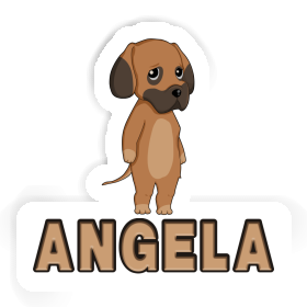 Autocollant Dogue allemand Angela Image