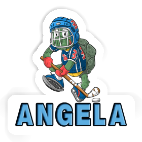 Angela Sticker Ice-Hockey Player Image
