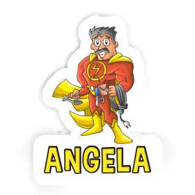 Electrician Sticker Angela Image
