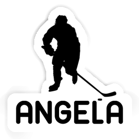 Angela Aufkleber Eishockeyspieler Image