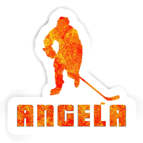 Sticker Angela Hockey Player Image