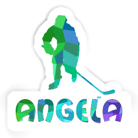 Autocollant Angela Joueur de hockey Image