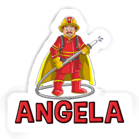 Firefighter Sticker Angela Image