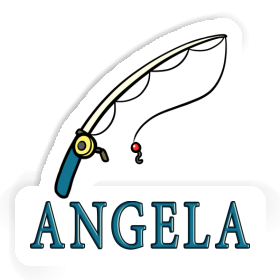 Autocollant Canne à pêche Angela Image