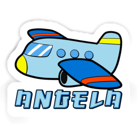 Sticker Flugzeug Angela Image