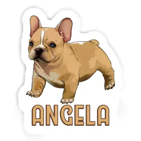 Aufkleber Angela Bulldogge Image