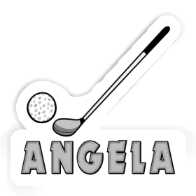 Angela Aufkleber Golfschläger Image