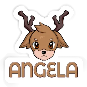 Angela Sticker Deerhead Image