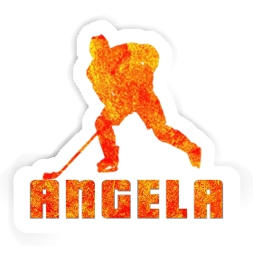 Autocollant Angela Joueur de hockey Image