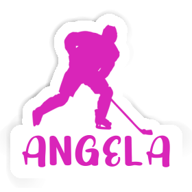 Angela Autocollant Joueuse de hockey Image