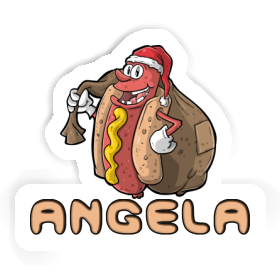 Hot-Dog Autocollant Angela Image