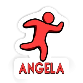 Angela Aufkleber Läufer Image