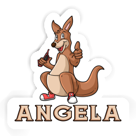 Aufkleber Känguruh Angela Image