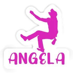 Angela Aufkleber Kletterer Image