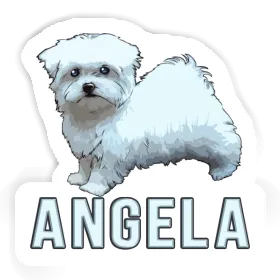 Aufkleber Malteserhund Angela Image
