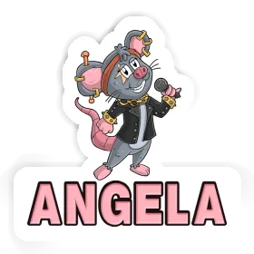 Chanteuse Autocollant Angela Image